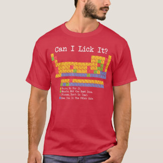Periodensystem Kann ich es lecken Lustiger Science T-Shirt