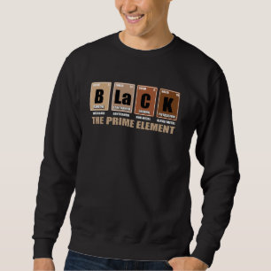 Periodensystem Schwarz Das Prime-Element Schwarze Sweatshirt