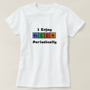 Periodensystem-Speck-Wissenschafts-Chemie lustig T-Shirt
