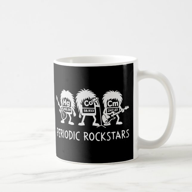 Periodic Rockstars Chemistry Humor Kaffeetasse (Rechts)