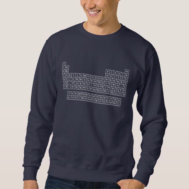 Periodic Table Blue Sweatshirt (Vorderseite)