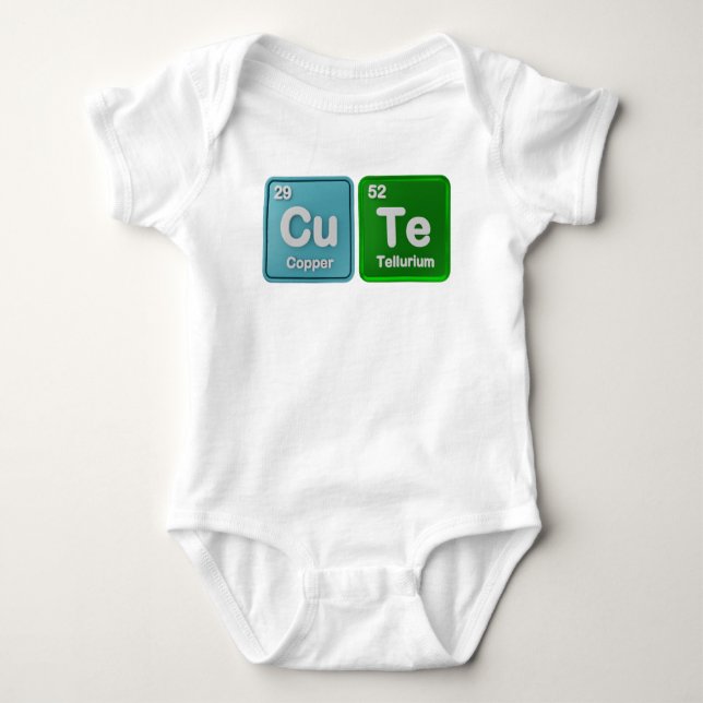Periodic Table des Baby Scientist Shirt (Vorderseite)
