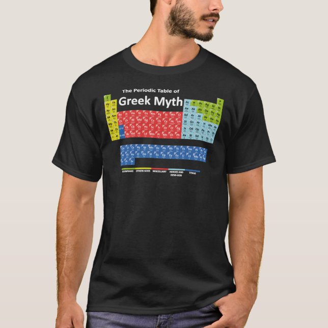 Periodic Table of Greek Mythology Classic T-Shirt (Vorderseite)