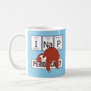 PERIODIC TABLE SLOTH I NICKERCHEN PERIODISCH KAFFEETASSE