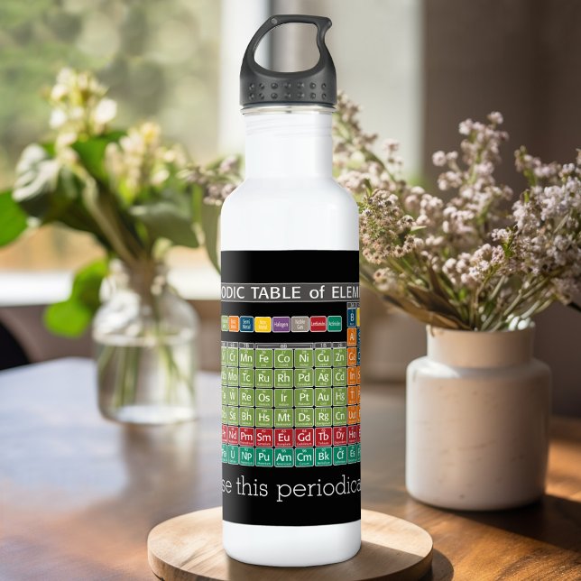 Periodisch Periodische Elementübersicht - Studiere Trinkflasche (Personalized water bottle - periodic table of elements)