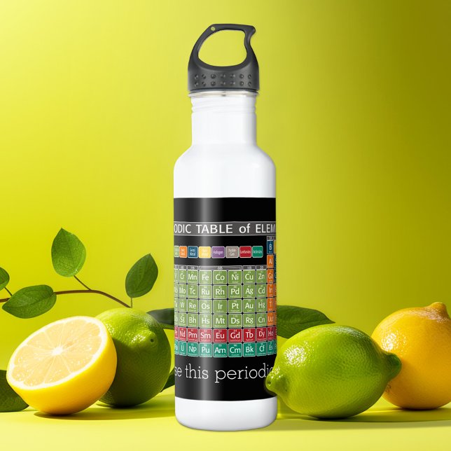 Periodisch Periodische Elementübersicht - Studiere Trinkflasche (Personalized water bottle - periodic table of elements)