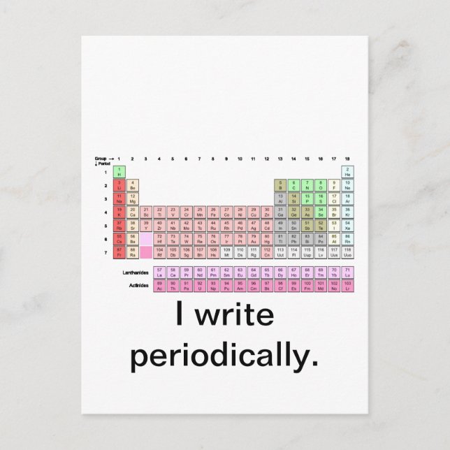 periodisch postkarte (Vorderseite)