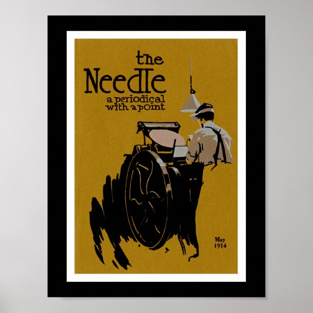 Periodische Abbildung der Nadel Poster (Vorne)