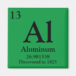 Periodische Aluminiumtabelle Magnet