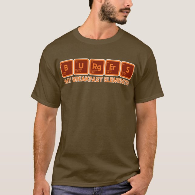 Periodische Burger T-Shirt (Vorderseite)
