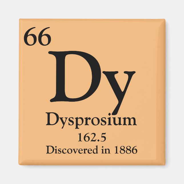 Periodische Dysprosien Magnet (Vorne)