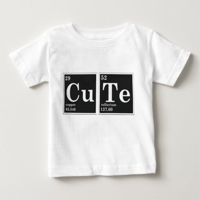 Periodische Elemente des CU TE Baby T-shirt (Vorderseite)