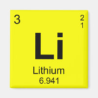 Periodische Elementübersicht (Lithium)