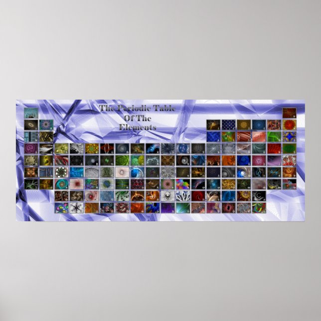 Periodische Fraktal-Tabelle Poster (Vorne)