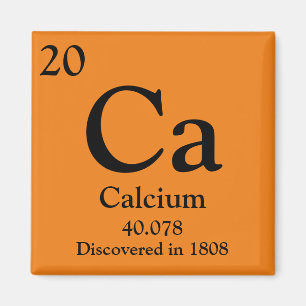 Periodische Kalziumtabelle Magnet