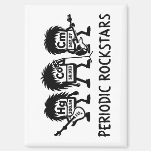 Periodische Rockstars Chemie Humor Magnet