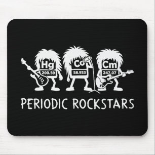 Periodische Rockstars Chemie Humor Mousepad
