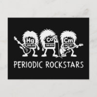 Periodische Rockstars Chemie Humor