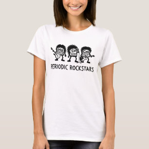 Periodische Rockstars Chemie Humor T-Shirt