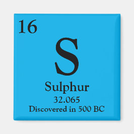 Periodische Schwefeltabelle Magnet