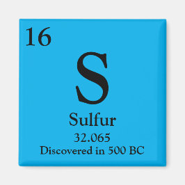 Periodische Schwefeltabelle Magnet