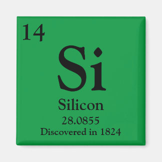 Periodische Silikon-Tabelle Magnet