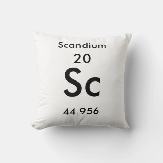 Periodische Tabelle 21 Scandium Pillow Kissen