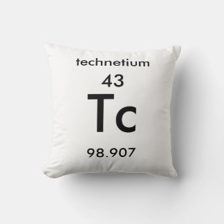Periodische Tabelle 43 Technetiumkissen Kissen