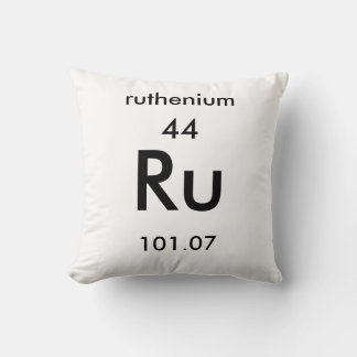 Periodische Tabelle 44 Ruthenium Pillow Kissen