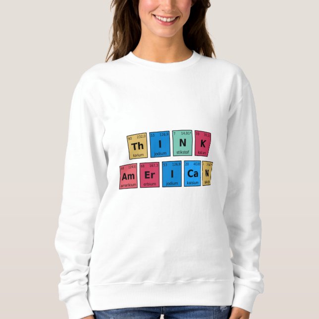 Periodische Tabelle denken Sweatshirt (Vorderseite)