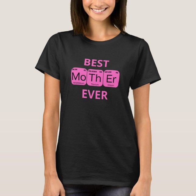 Periodische Tabelle der besten Mutter je T-Shirt (Vorderseite)