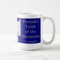 Periodische Tabelle der Element-Tasse - Blau
