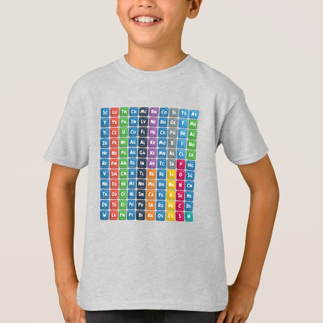 Periodische Tabelle der Elemente 3 T-Shirt (Vorderseite)