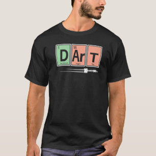 Periodische Tabelle der Elemente Darts Player Spor T-Shirt