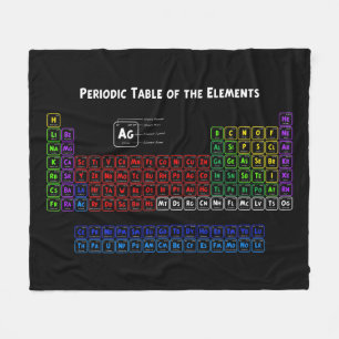 Periodische Tabelle der Elemente Fleecedecke