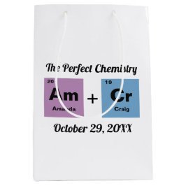 Periodische Tabelle der Elemente Hochzeit Mittlere Geschenktüte