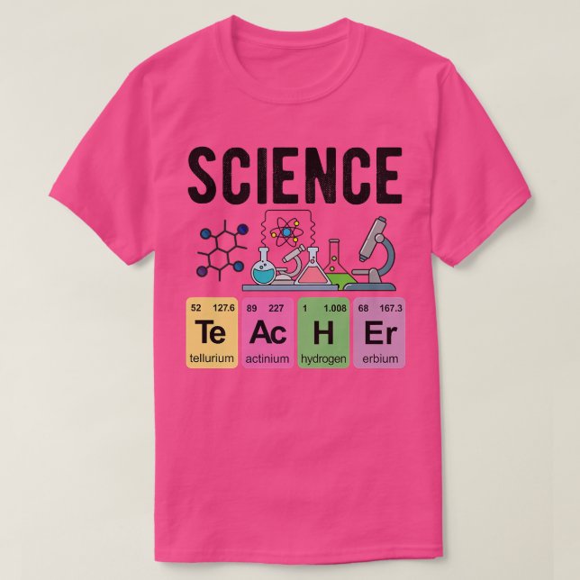 Periodische Tabelle der Elemente Physik Chemie Wis T-Shirt (Design vorne)