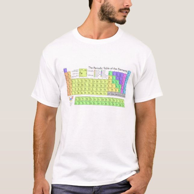 Periodische Tabelle der Elemente T-Shirt (Vorderseite)