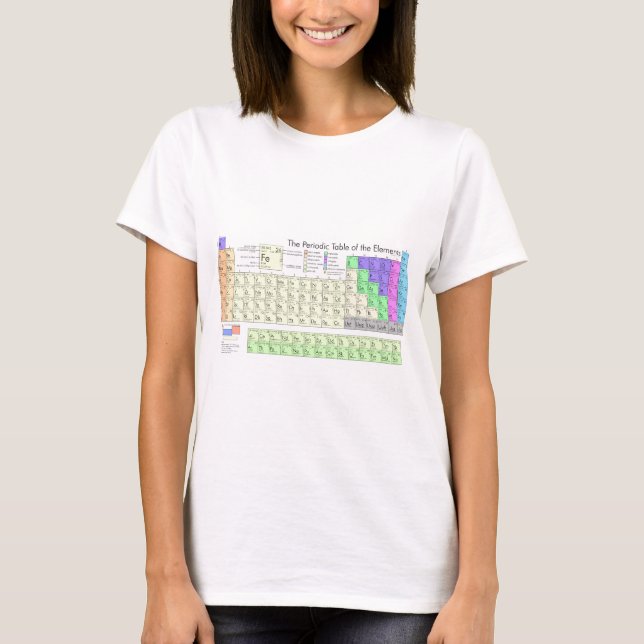 Periodische Tabelle der Elemente T-Shirt (Vorderseite)