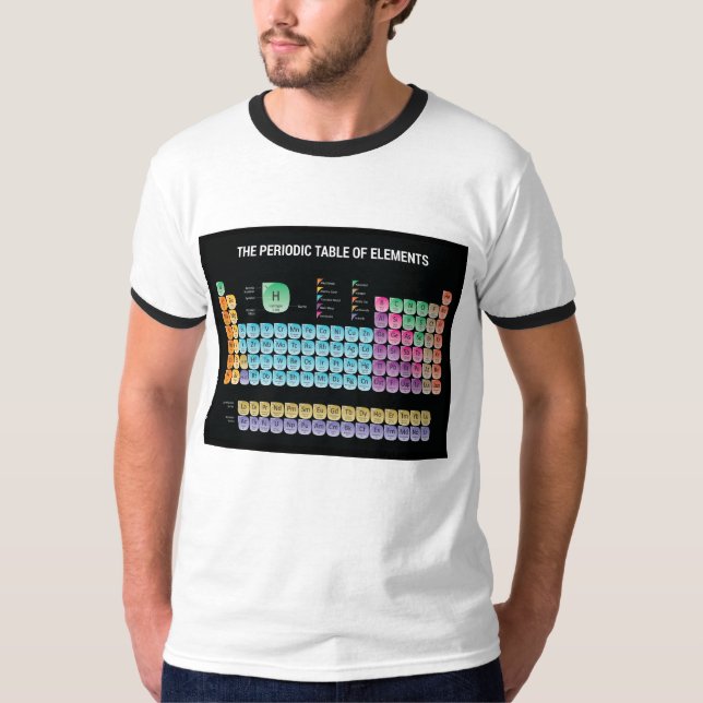 Periodische Tabelle der Elemente T-Shirt (Vorderseite)