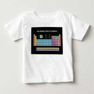 Periodische Tabelle der Elemente werfen Kissen Baby T-shirt