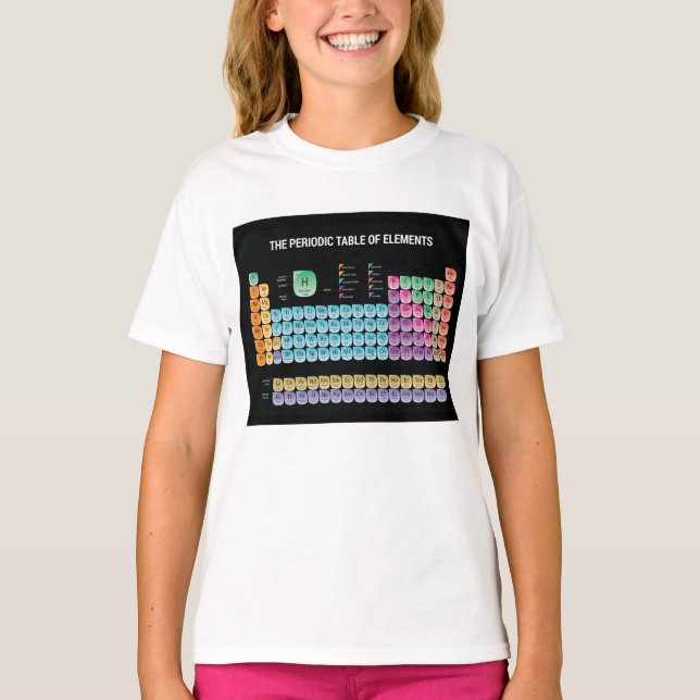 Periodische Tabelle der Elemente werfen Kissen T-Shirt (Vorderseite)
