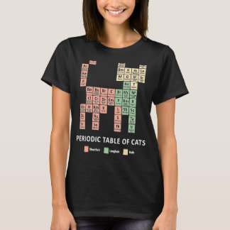 Periodische Tabelle der Katzen Männer Frauen Kinde T-Shirt