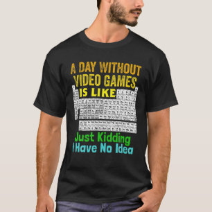 Periodische Tabelle der Videospiele täglich ohne V T-Shirt