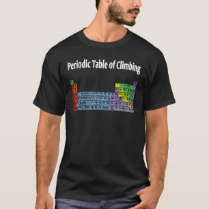 Periodische Tabelle des Climbing-Felskletters T-Shirt