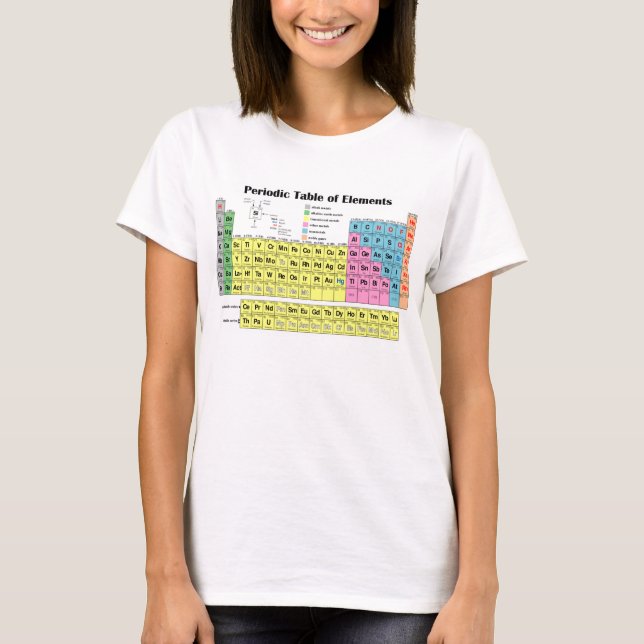 Periodische Tabelle des Element-T - Shirt (Vorderseite)
