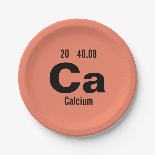 Periodische Tabelle des Elementmusters Pappteller (Vorderseite)