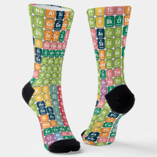 Periodische Tabelle des Elementmusters Socken