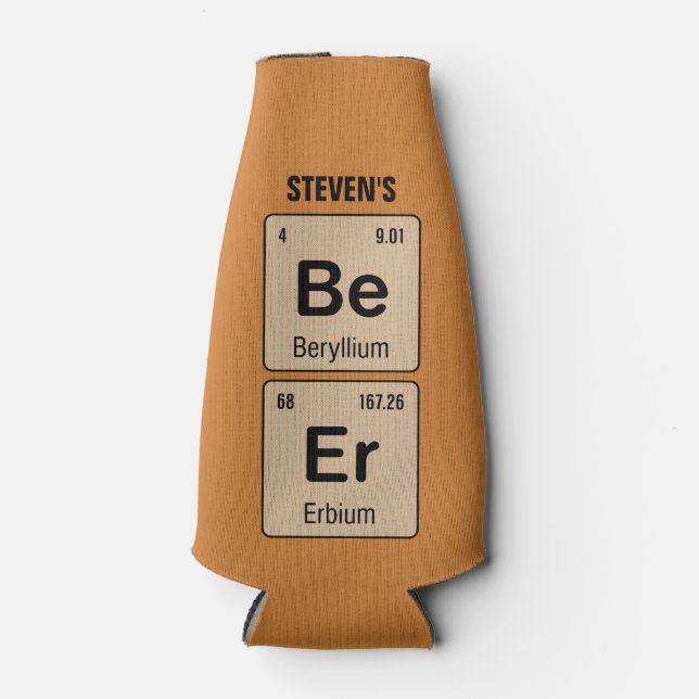 Periodische Tabelle des Elements Bier Flaschenkühler (Vorderseite)