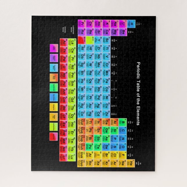 Periodische Tabelle des Elements Puzzle (Vertikal)